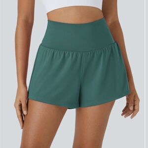 HALARA Women's High-Waisted Teal Shorts